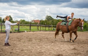 Voltigeren Einzelunterricht Reitstunden Reiterhof Brunow für Kinder